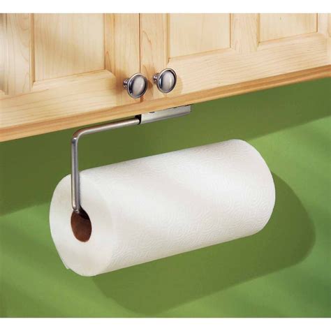 stainless steel paper towel holder under cabinet mount|paper towel holder inside cabinet.